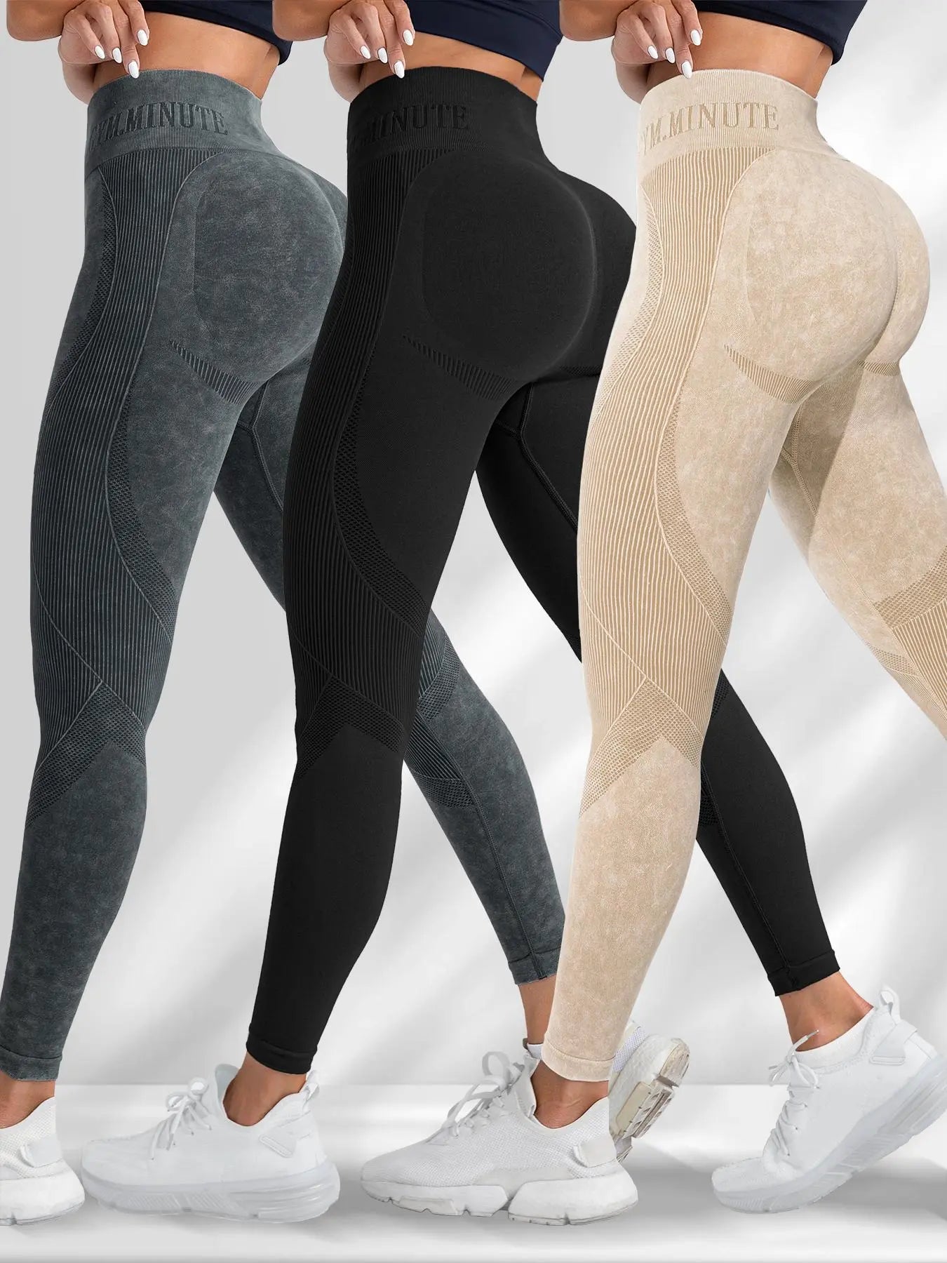 FlexFit High-Waist Sport Leggings multi color set x3, x4, x6, x8, 10, for yoga and workout
