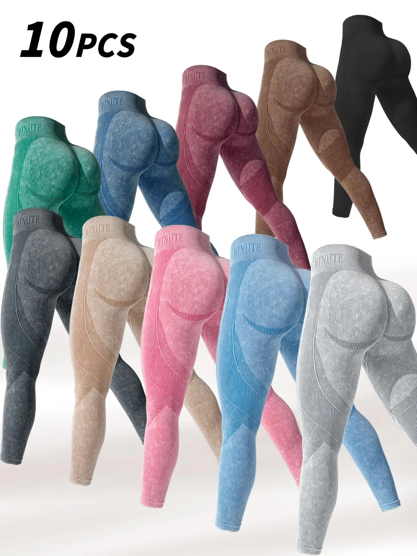 FlexFit High-Waist Sport Leggings multi color set x3, x4, x6, x8, 10, for yoga and workout