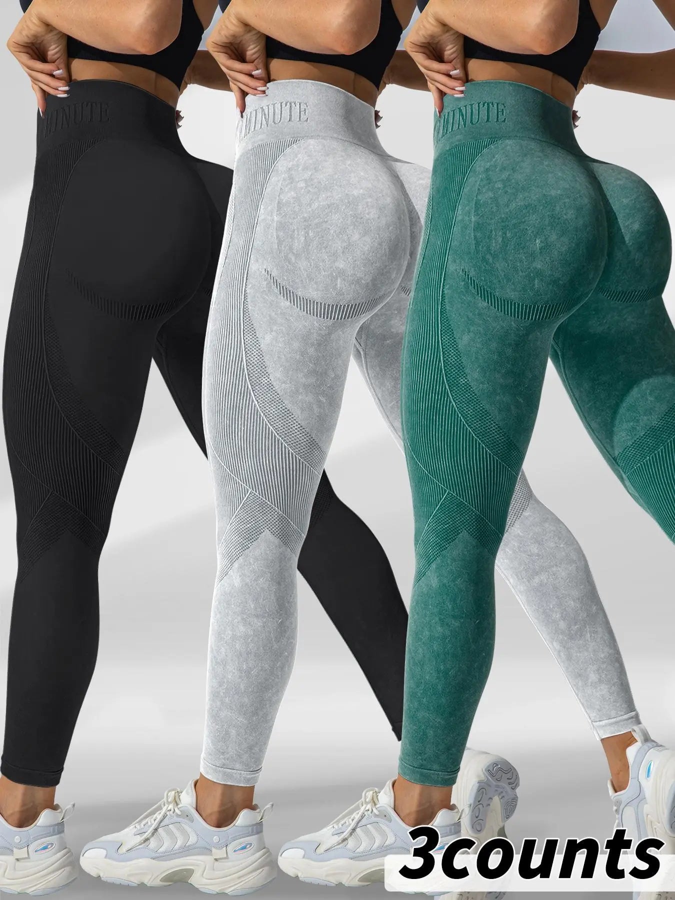 FlexFit High-Waist Sport Leggings multi color set x3, x4, x6, x8, 10, for yoga and workout
