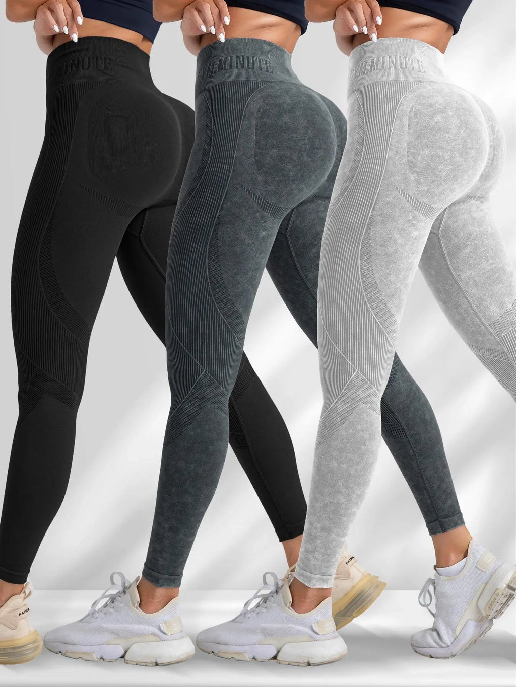 FlexFit High-Waist Sport Leggings multi color set x3, x4, x6, x8, 10, for yoga and workout