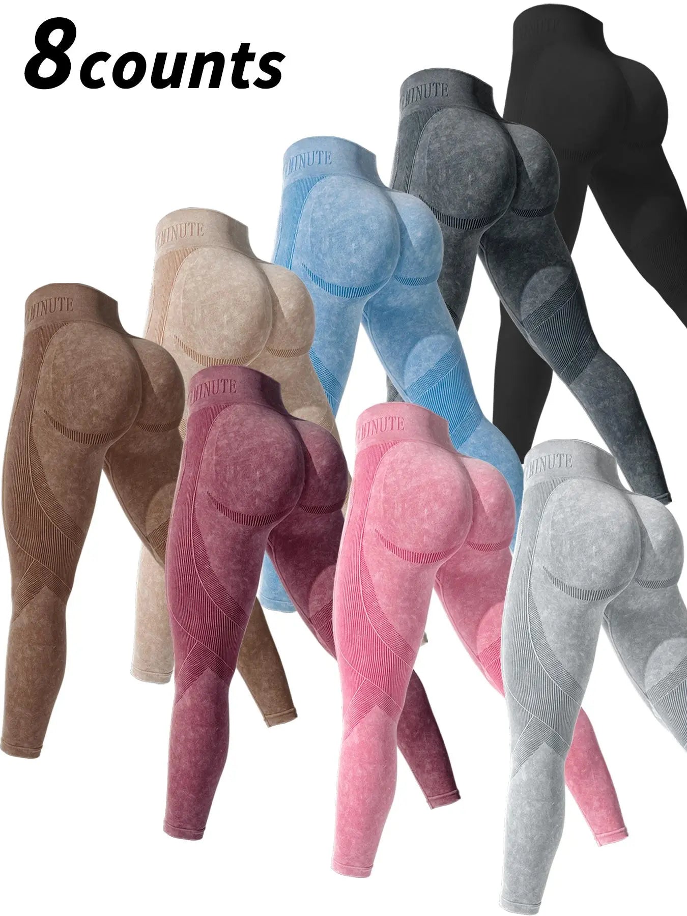FlexFit High-Waist Sport Leggings multi color set x3, x4, x6, x8, 10, for yoga and workout
